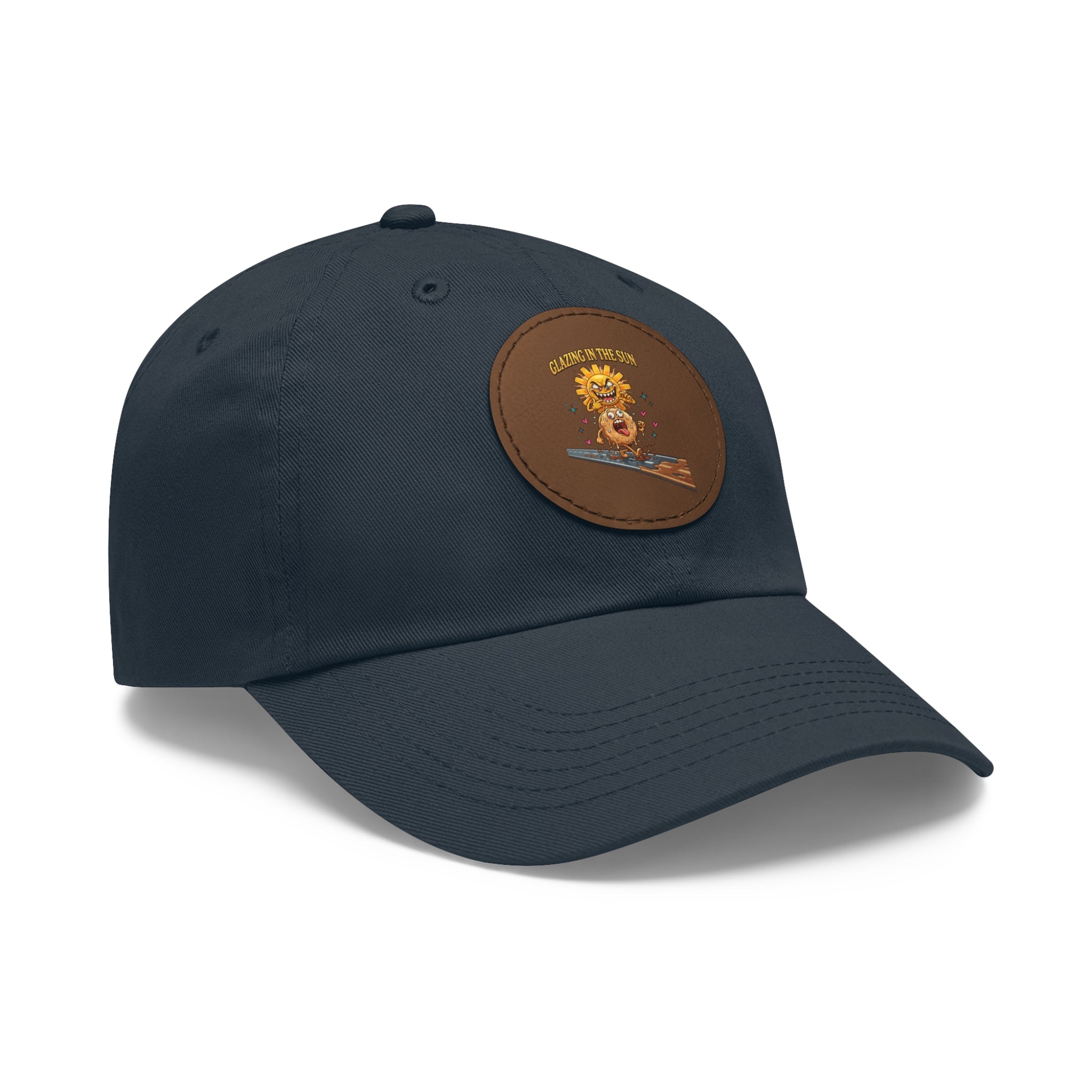Dad Hat — 'Glean in the Sun' Leather Patch Baseball Cap