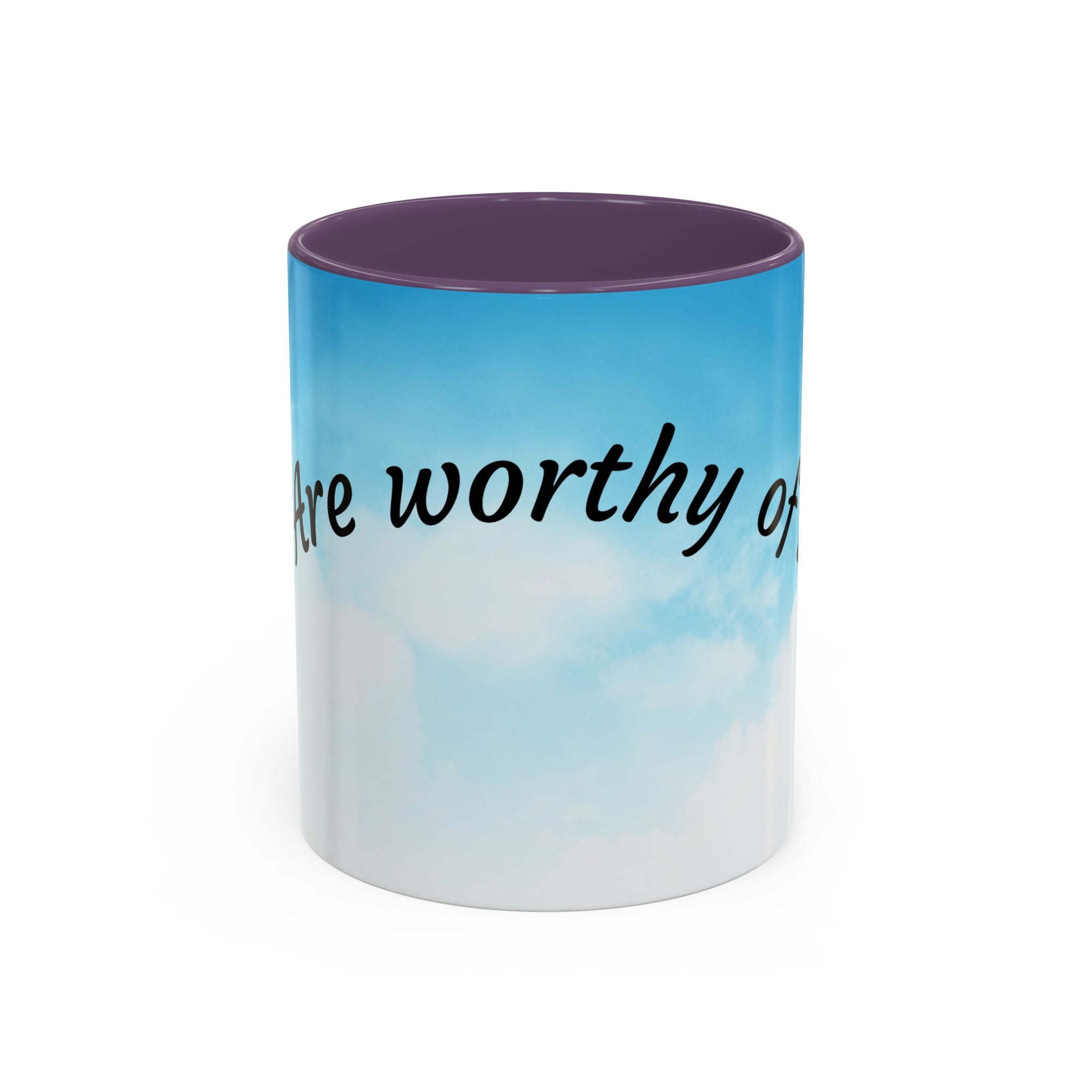 You Are Worthy | Accent Coffee Mug (11, 15oz)