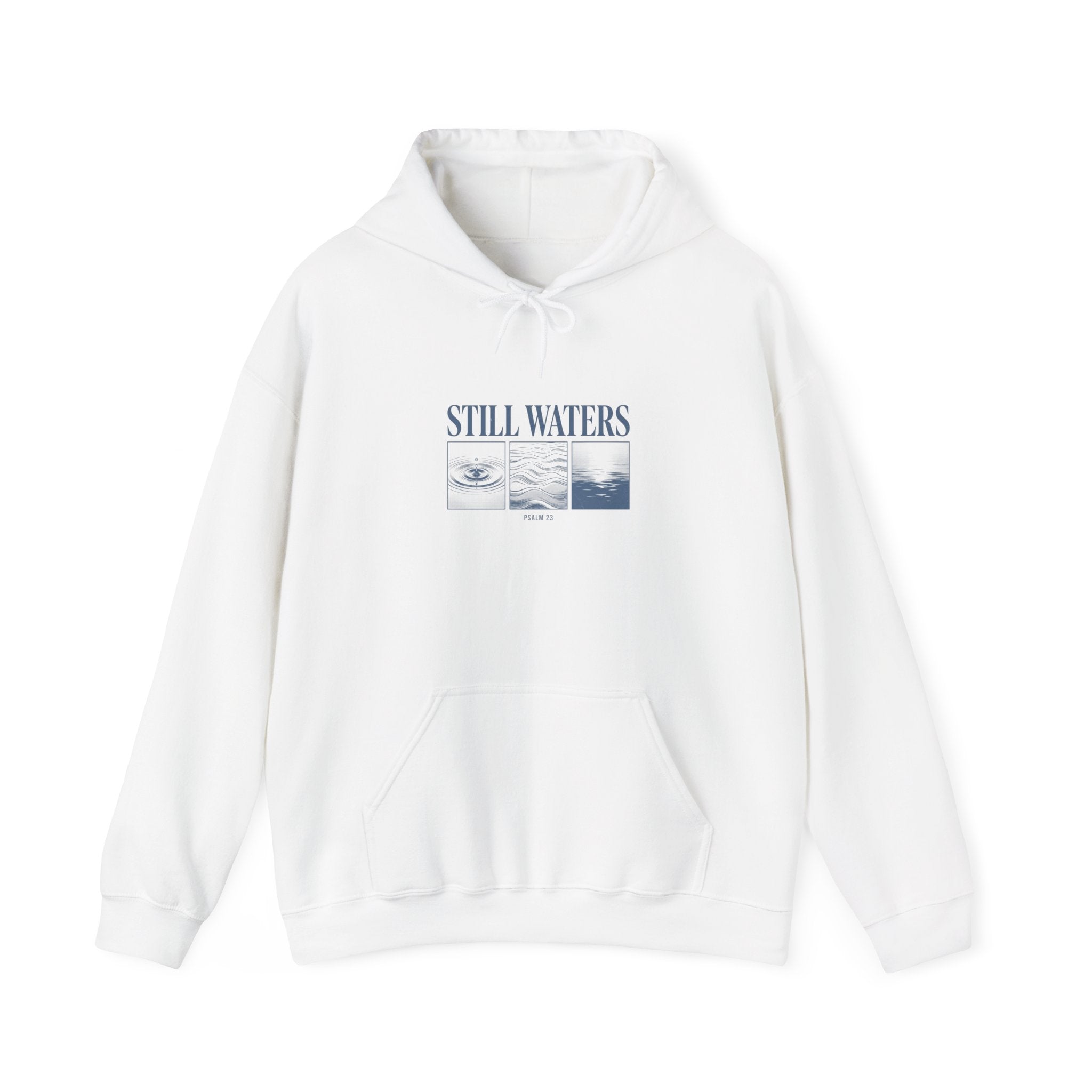 Still Waters Hoodie | Christian Streetwear, Vintage-Wash Faith Graphic