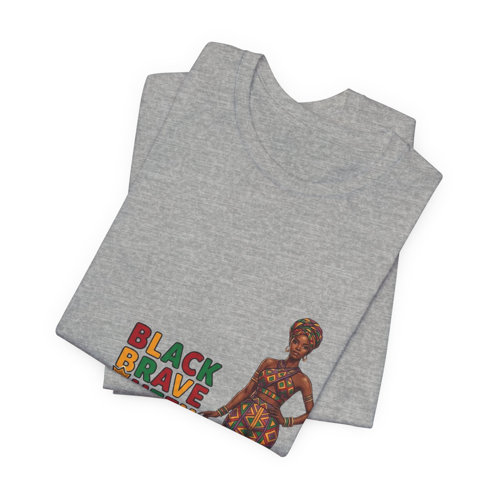 Black Brave Queen T-Shirt | Juneteenth Pan-African Pride 1865