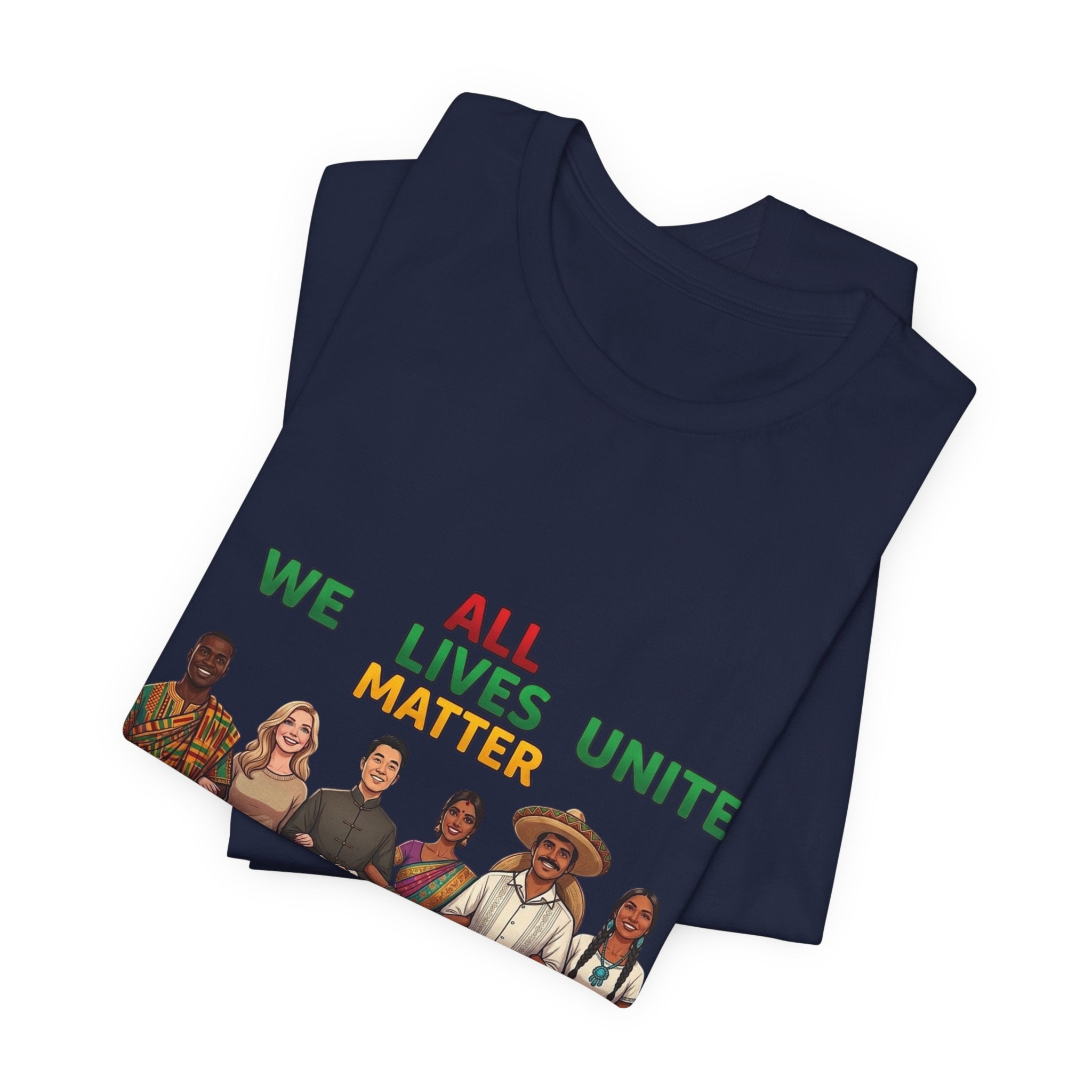 All Lives Unite Matter T-Shirt | Juneteenth Pan-African Colors, Freedom & Unity