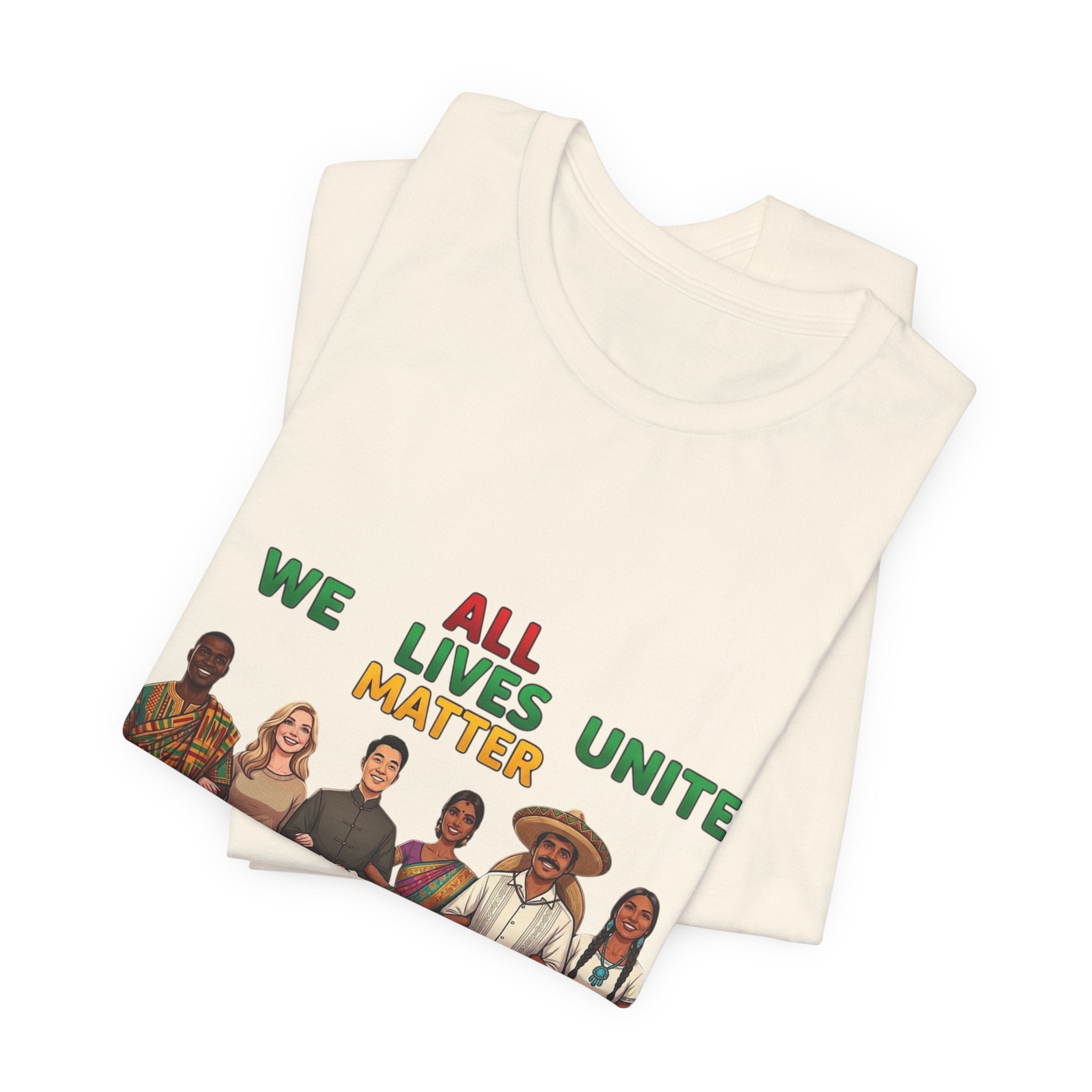 All Lives Unite Matter T-Shirt | Juneteenth Pan-African Colors, Freedom & Unity