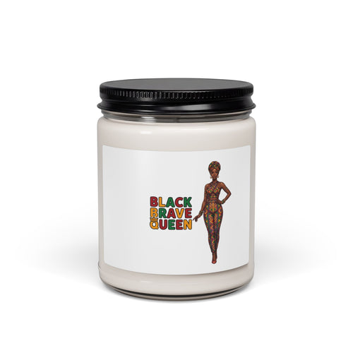 Black Brave Queen Candle, 9oz Soy Jar | Juneteenth Pan-African 1865