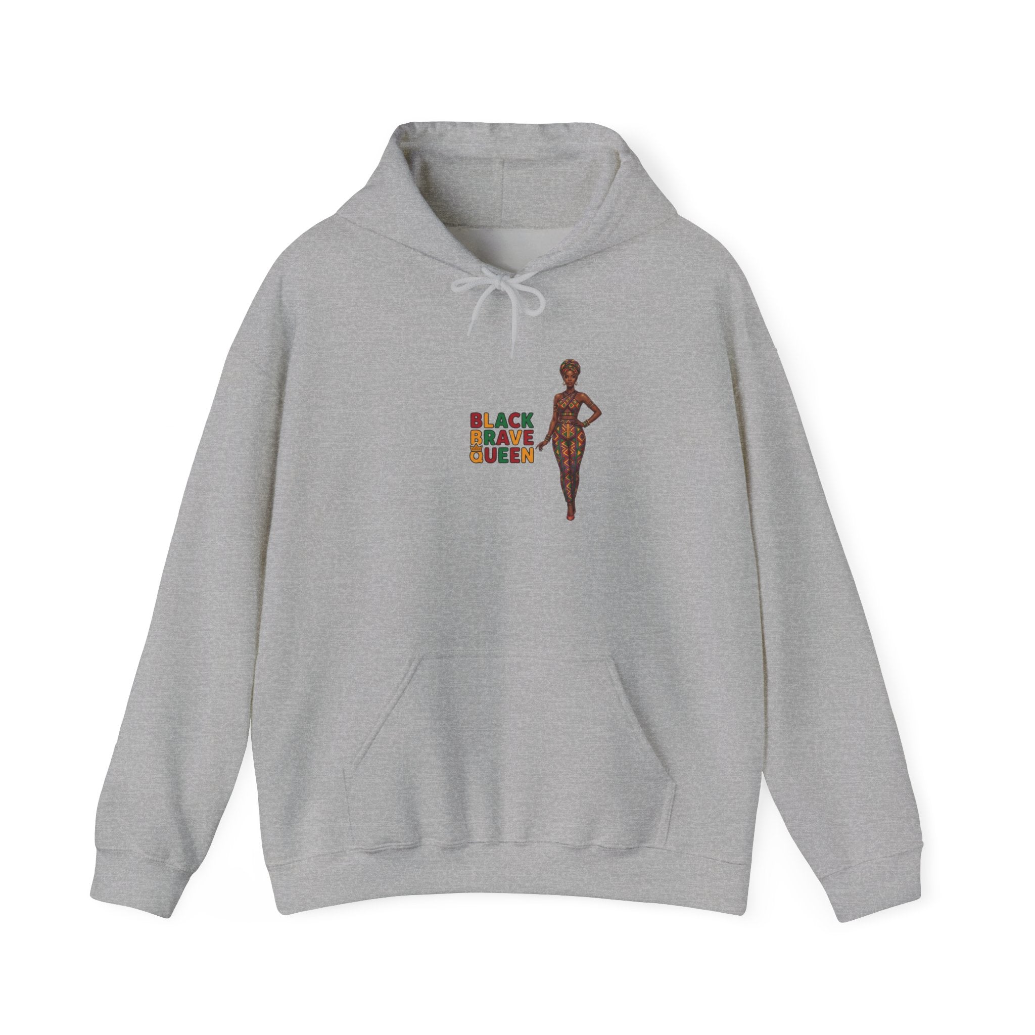 Black Brave Queen Hoodie | Juneteenth Pan-African Colors, 1865 Freedom Pride