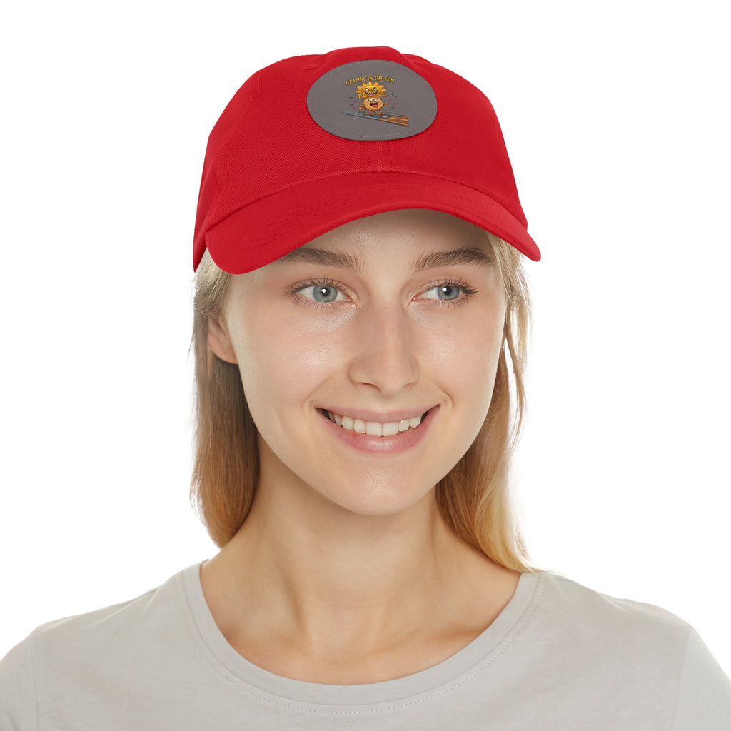 Dad Hat — 'Glean in the Sun' Leather Patch Baseball Cap