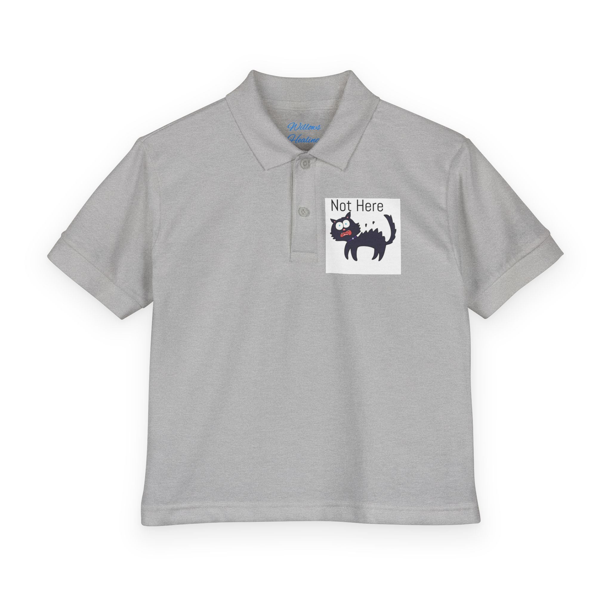 Youth Polo — "Monday.. NOPE" Skunk Graphic School Shirt