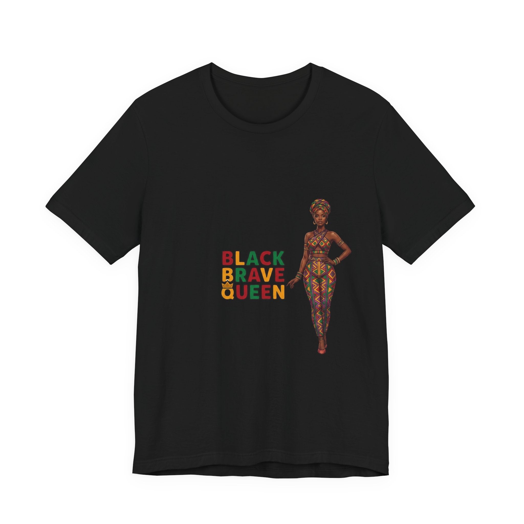 Black Brave Queen T-Shirt | Juneteenth Pan-African Pride 1865