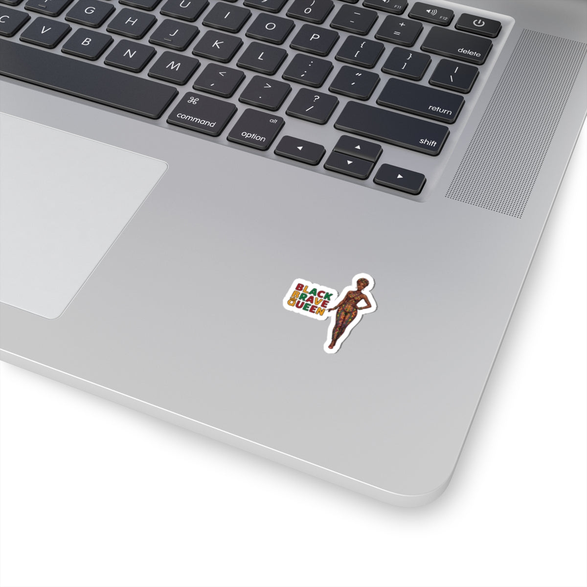 Black Brave Queen Kiss-Cut Stickers | Juneteenth Pan-African Pride 1865