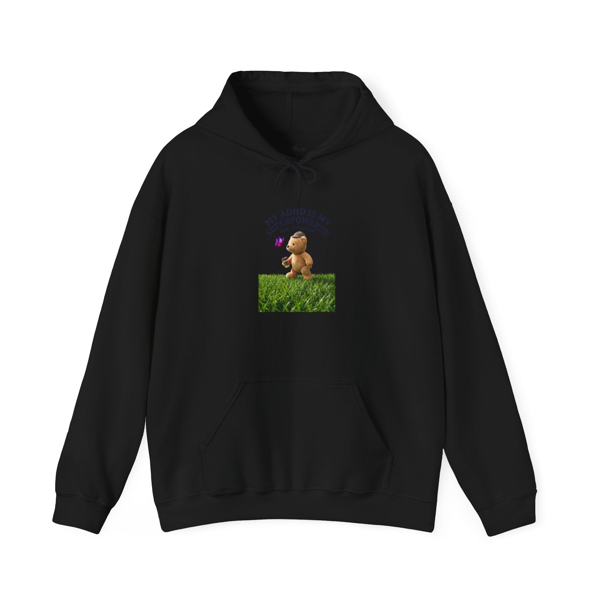 Dilly Dally Puppy Procrastination Hoodie | Retro cartoon, handwritten slogan
