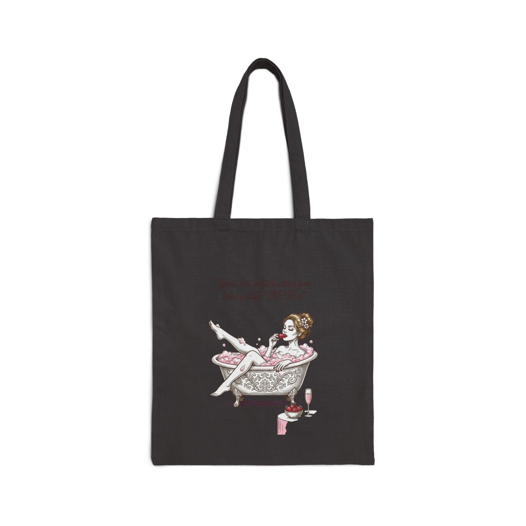 women's me time tote humor