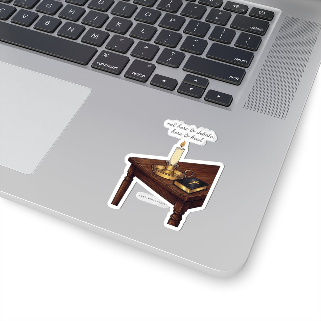Blessed Are the Peacemakers Candle & Bible Sticker | Team Leo, Quiet Power