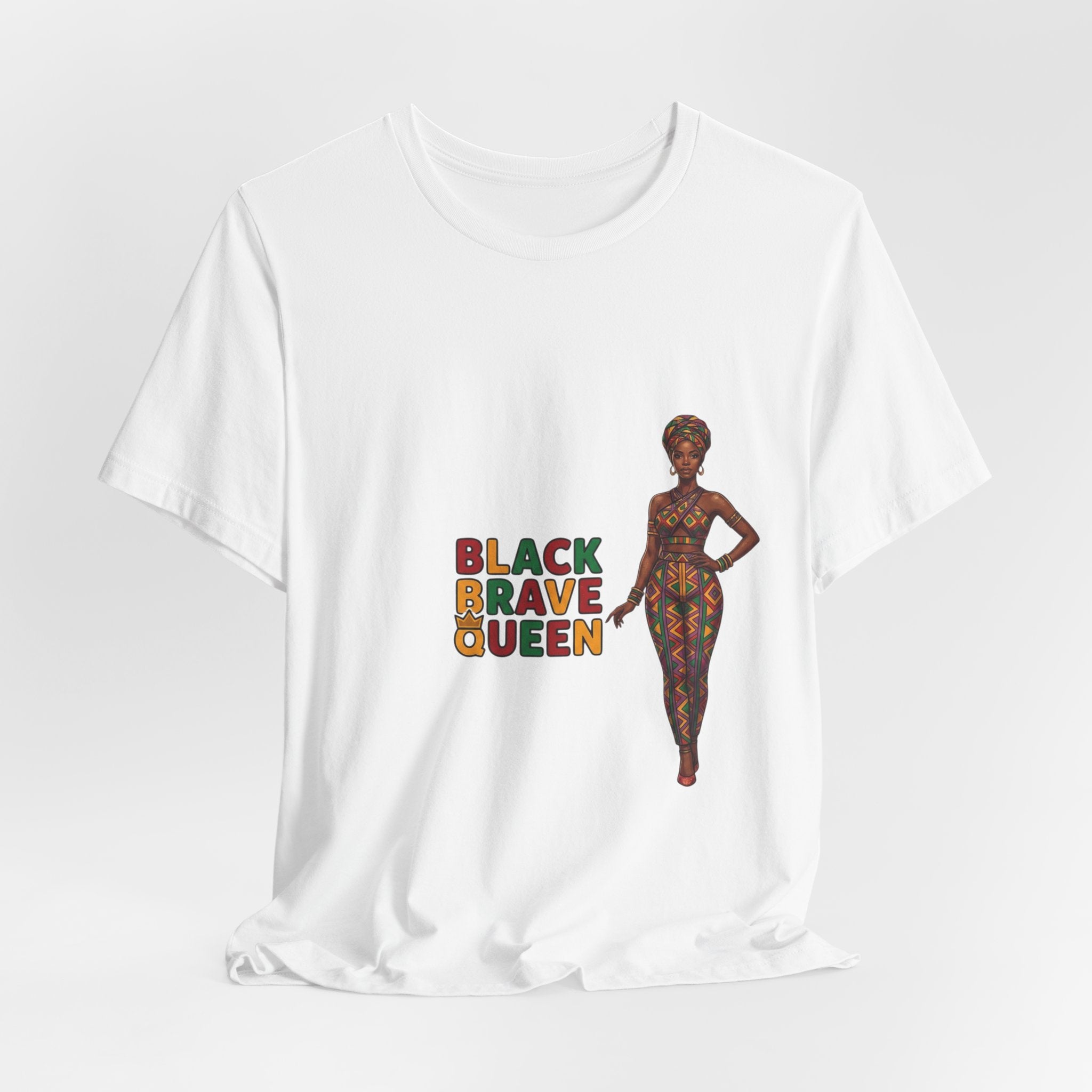 Black Brave Queen T-Shirt | Juneteenth Pan-African Pride 1865
