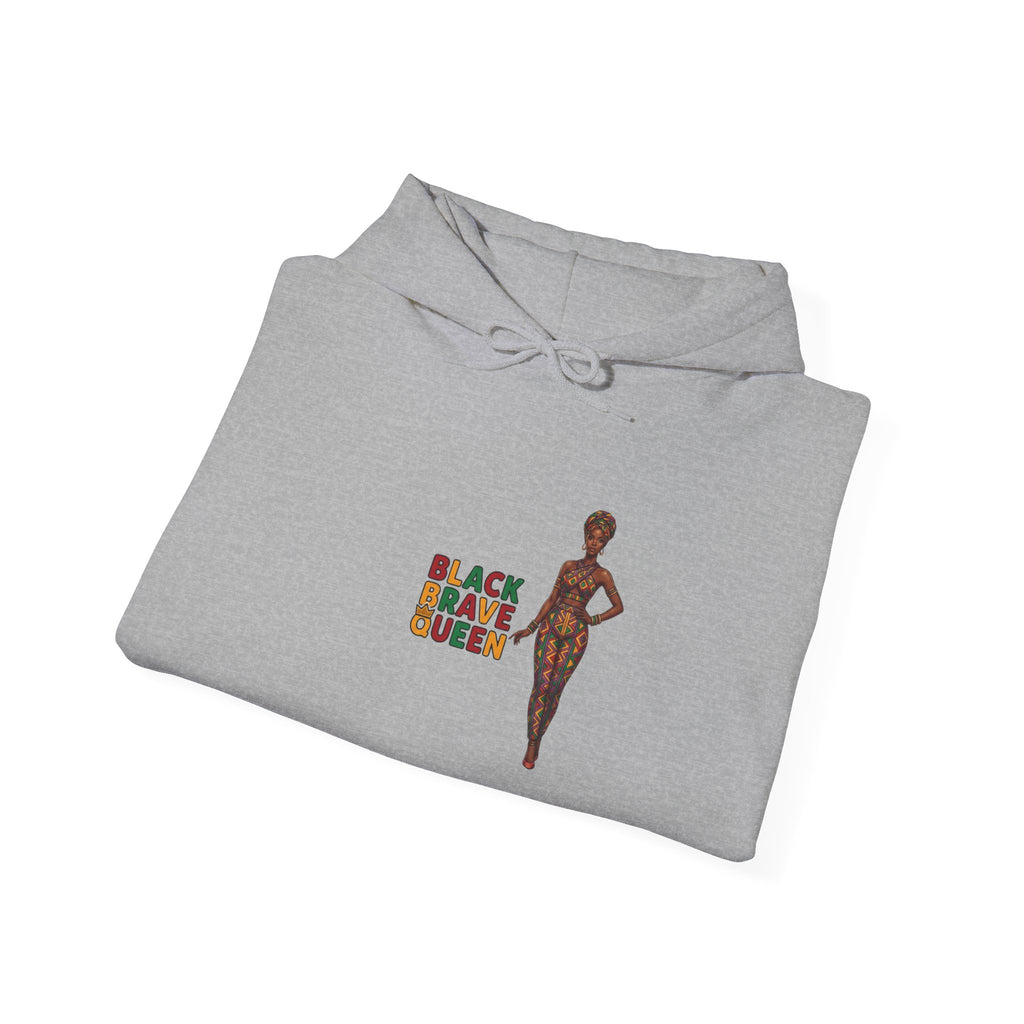 Black Brave Queen Hoodie | Juneteenth Pan-African Colors, 1865 Freedom Pride