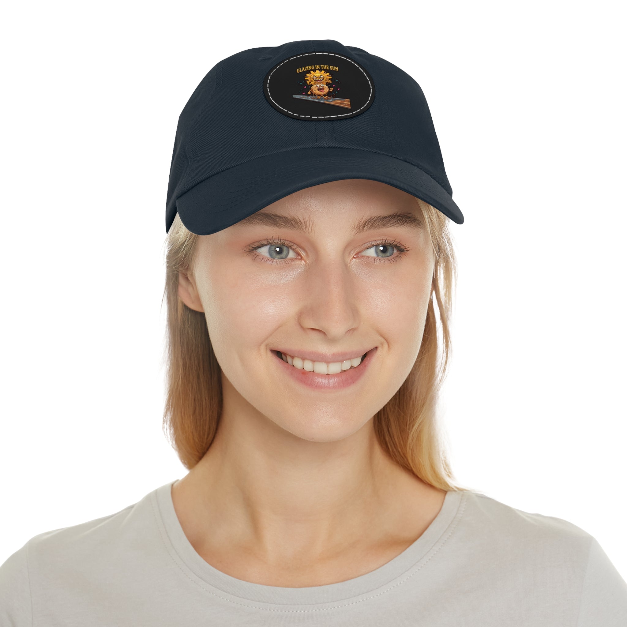 Dad Hat — 'Glean in the Sun' Leather Patch Baseball Cap