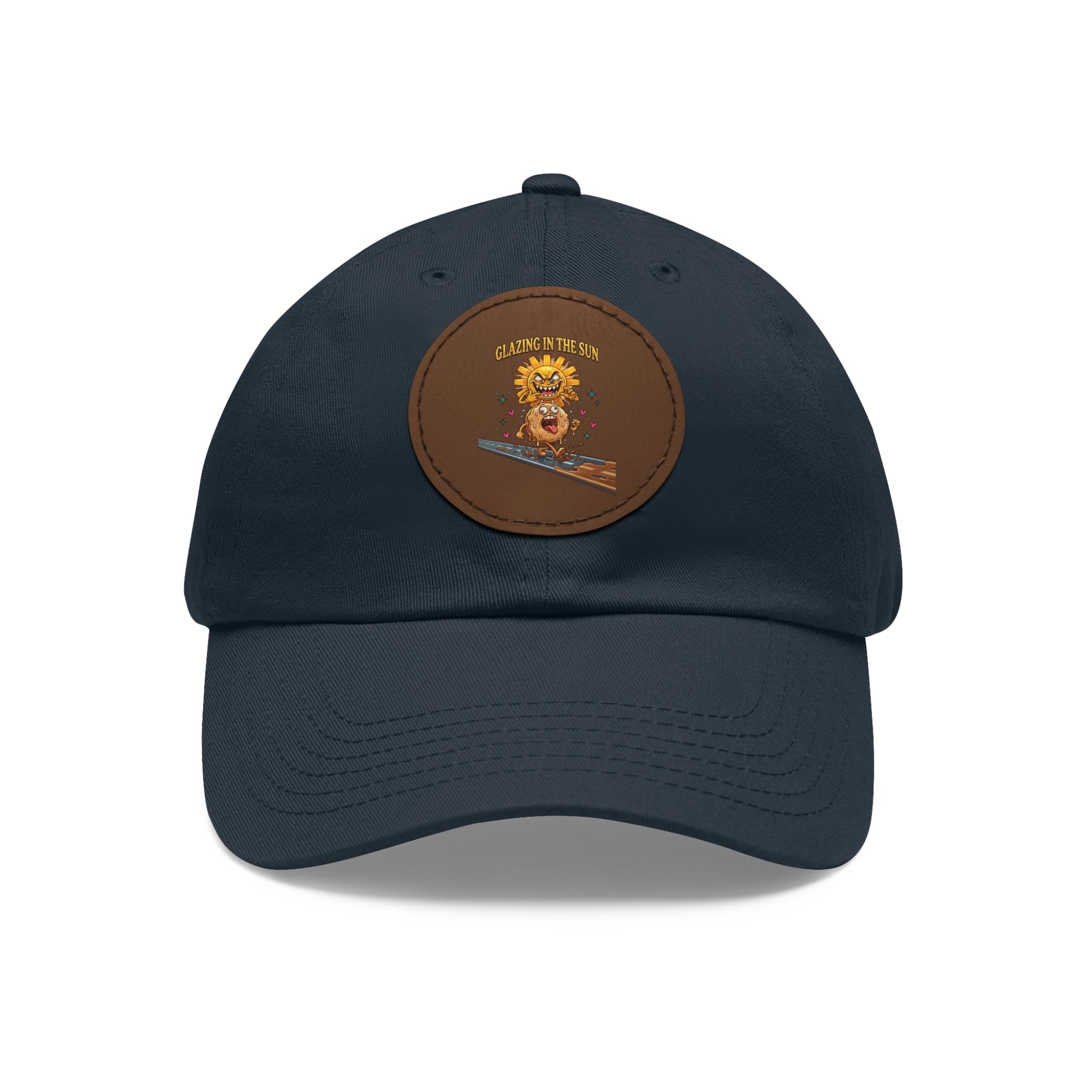 Dad Hat — 'Glean in the Sun' Leather Patch Baseball Cap