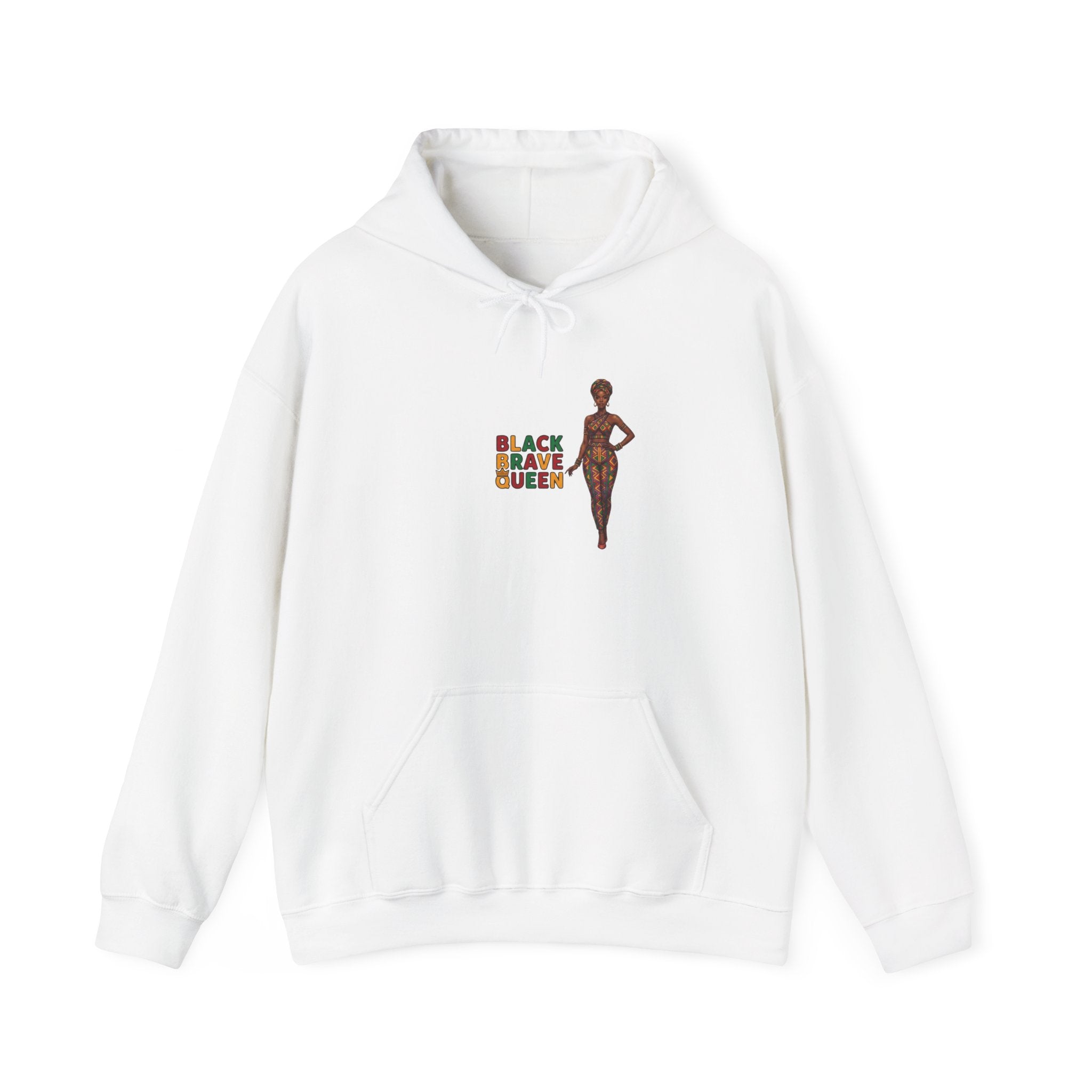 Black Brave Queen Hoodie | Juneteenth Pan-African Colors, 1865 Freedom Pride