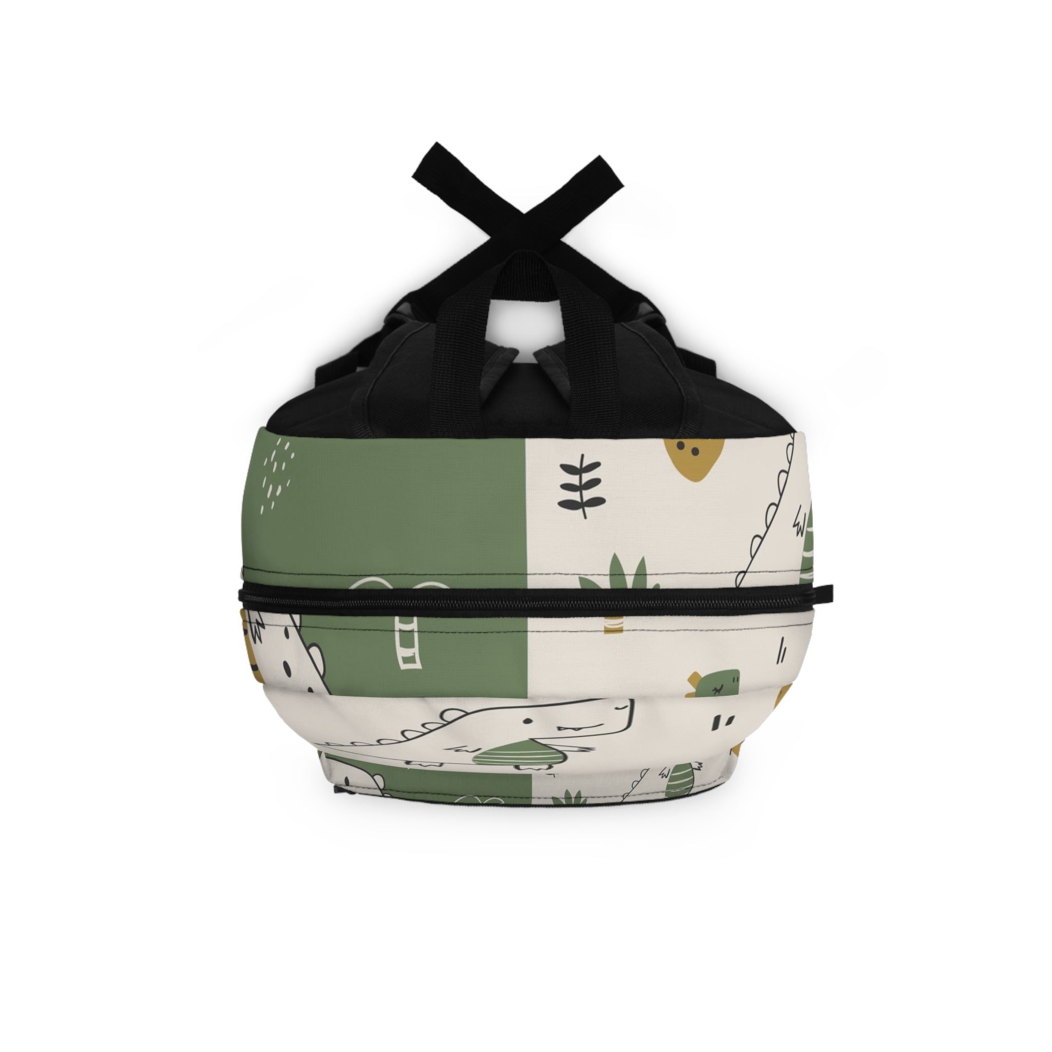 Kids Green Dino Backpack — Cute Cartoon Dinosaur School Bag