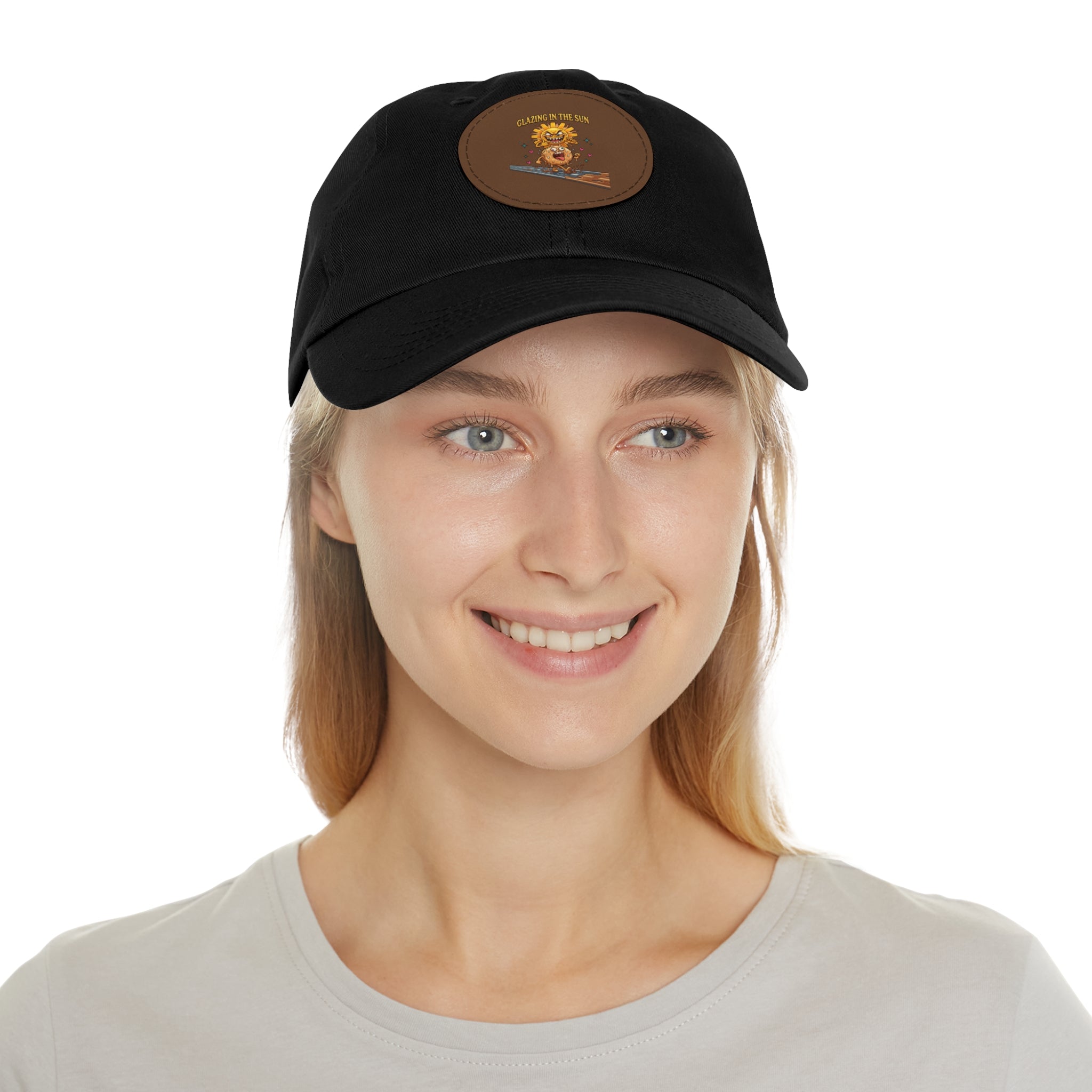 Dad Hat — 'Glean in the Sun' Leather Patch Baseball Cap