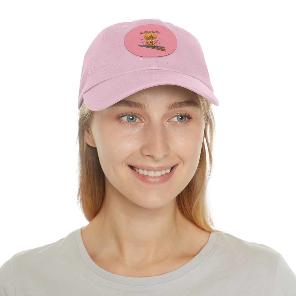 Dad Hat — 'Glean in the Sun' Leather Patch Baseball Cap