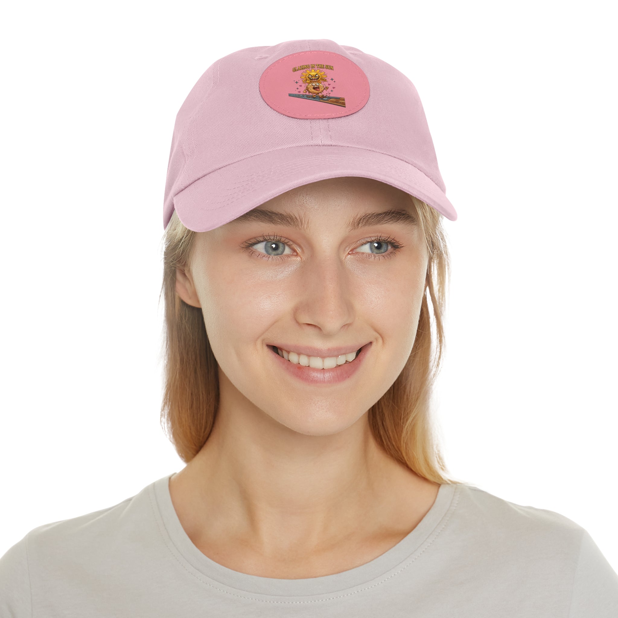 Dad Hat — 'Glean in the Sun' Leather Patch Baseball Cap