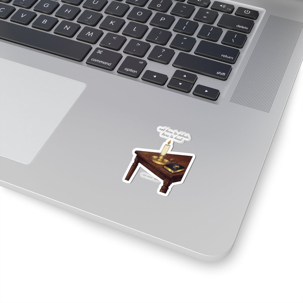Blessed Are the Peacemakers Candle & Bible Sticker | Team Leo, Quiet Power