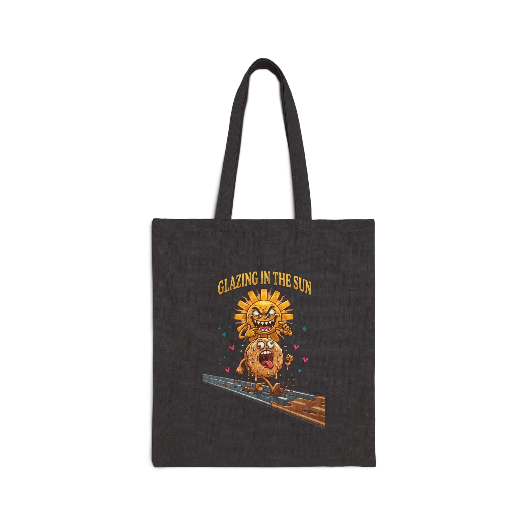 Dilly Dally Retro Sun Skate Slogan Tote | canvas tote, vintage cartoon
