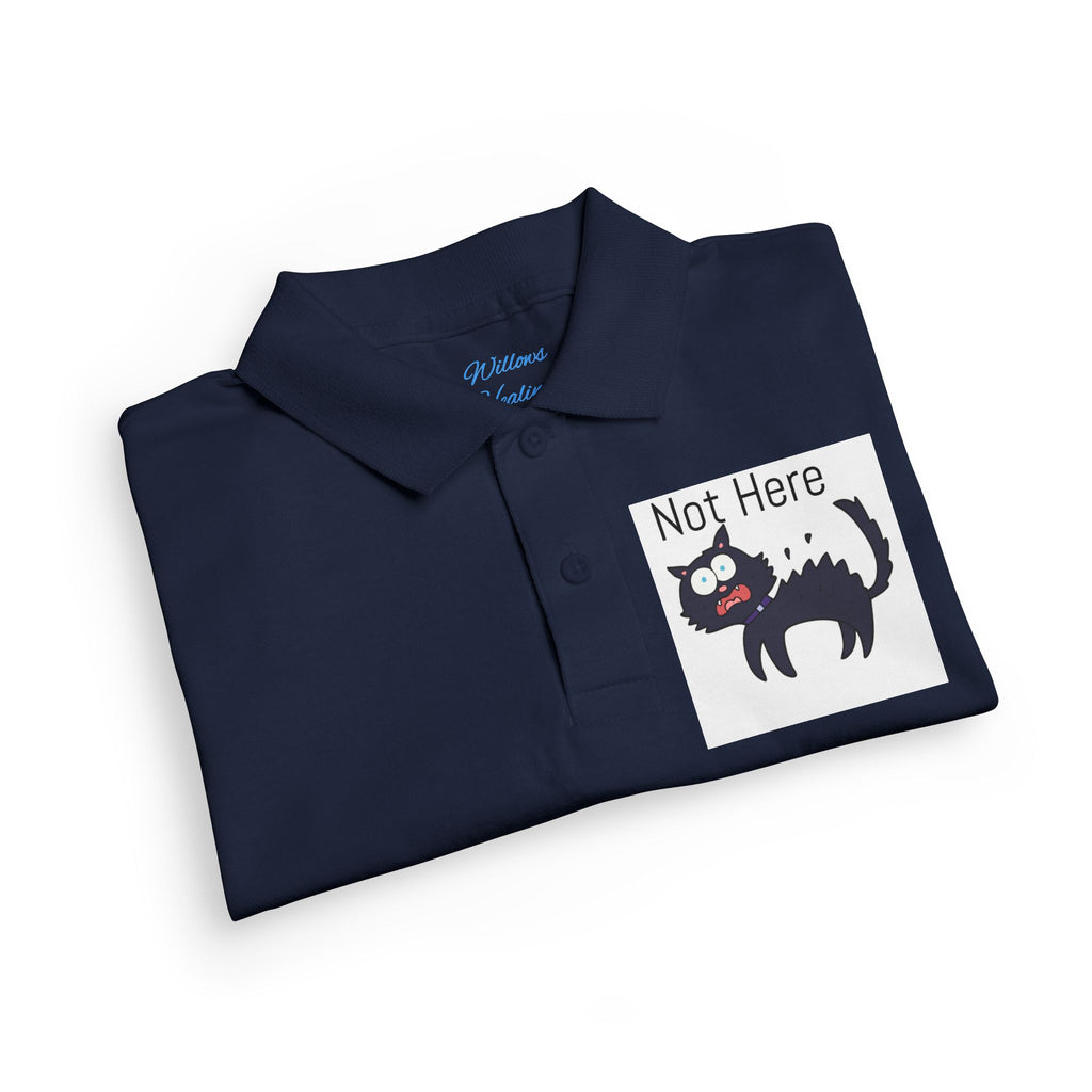 Youth Polo — "Monday.. NOPE" Skunk Graphic School Shirt