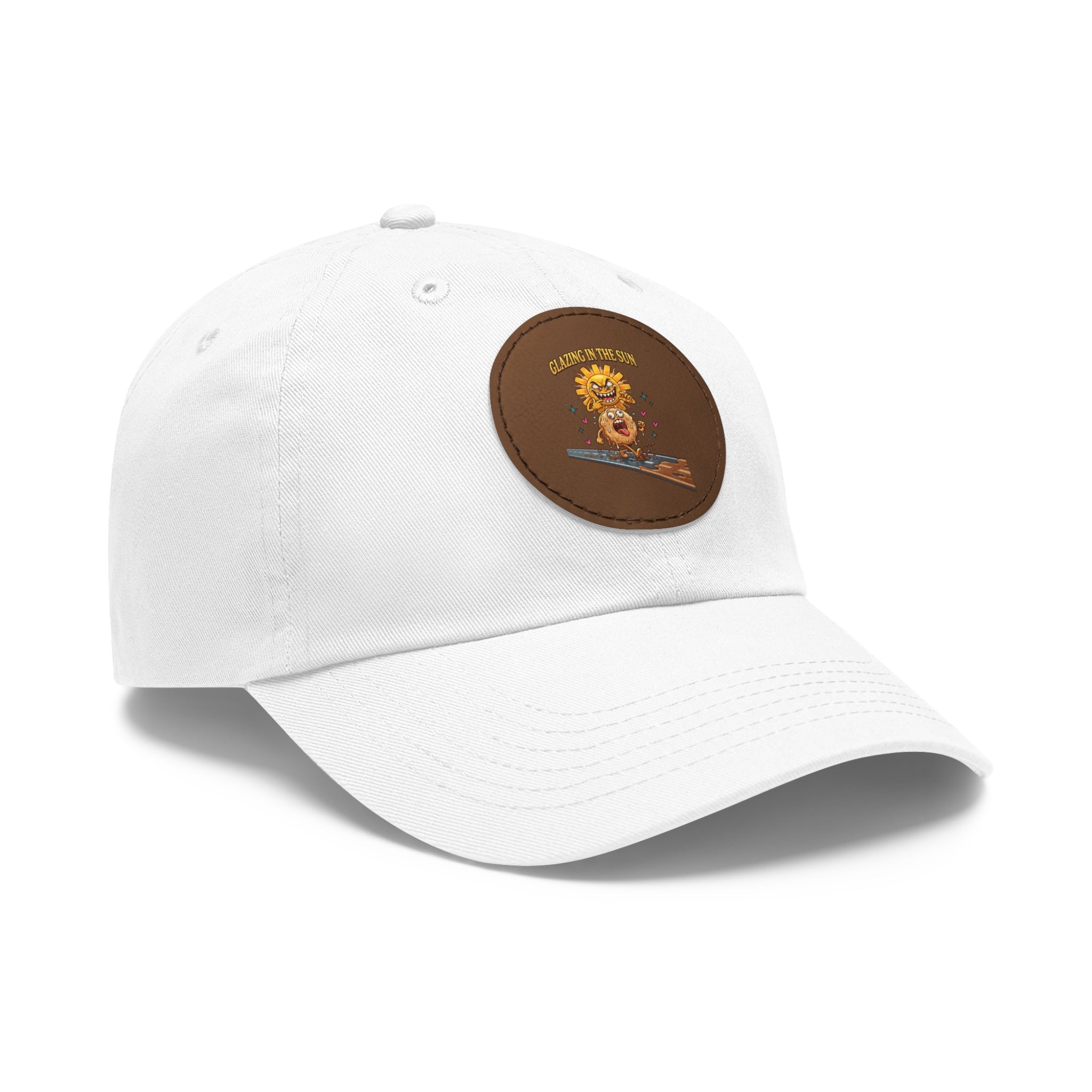 Dad Hat — 'Glean in the Sun' Leather Patch Baseball Cap