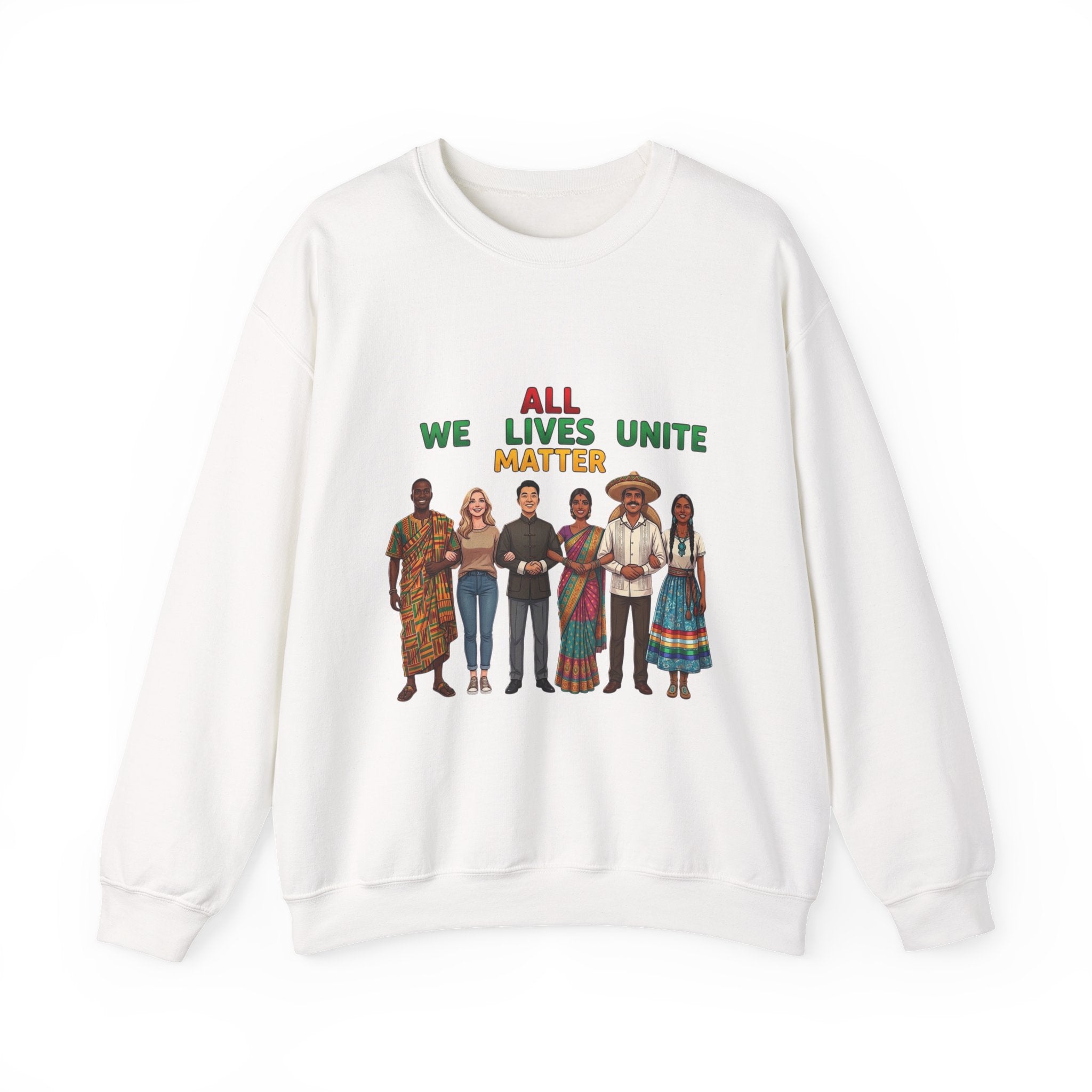 We All Unite All Lives Matter Sweatshirt | Juneteenth Pan-African Colors