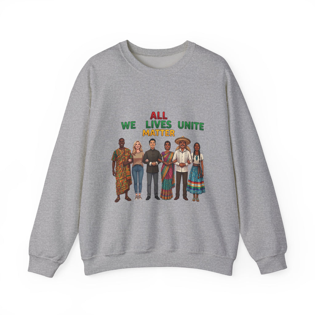 We All Unite All Lives Matter Sweatshirt | Juneteenth Pan-African Colors