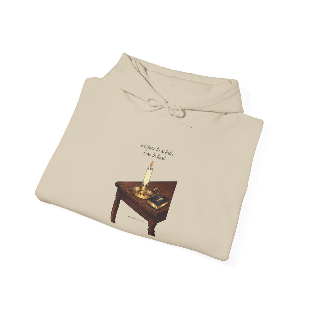 Quiet Conviction Hoodie | Team Leo Pope‑Style Iconography, Minimal Religious Symbolism