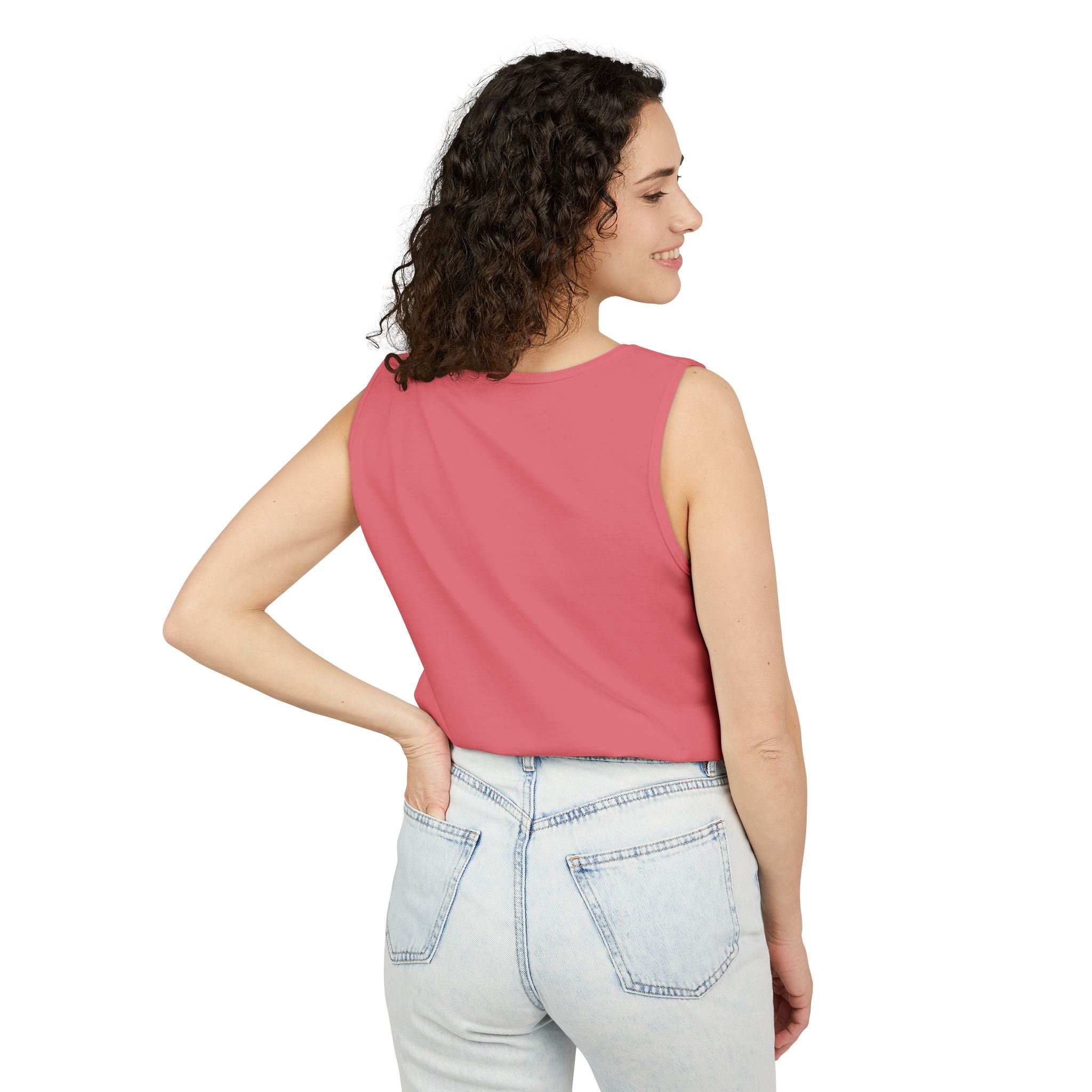 Rose & Heart Key Tank Top — Vintage Romantic Graphic Tank