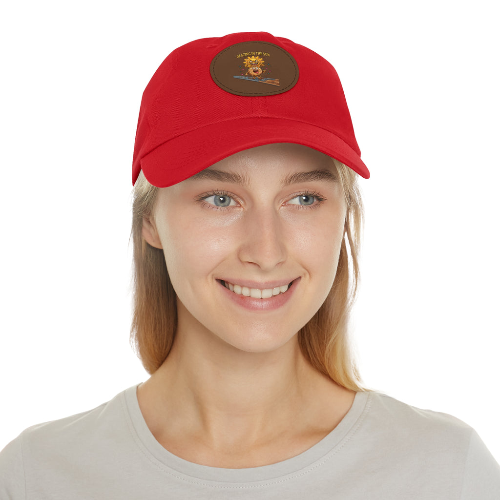 Dad Hat — 'Glean in the Sun' Leather Patch Baseball Cap