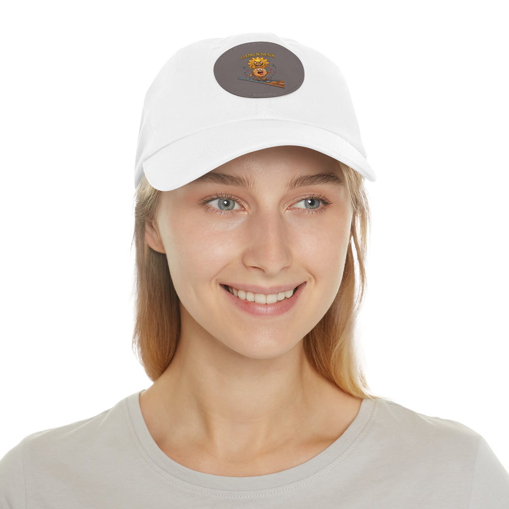 Dad Hat — 'Glean in the Sun' Leather Patch Baseball Cap