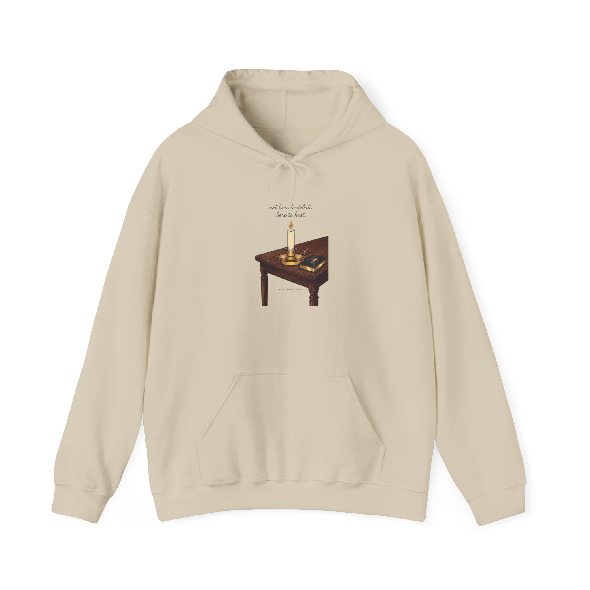 Quiet Conviction Hoodie | Team Leo Pope‑Style Iconography, Minimal Religious Symbolism
