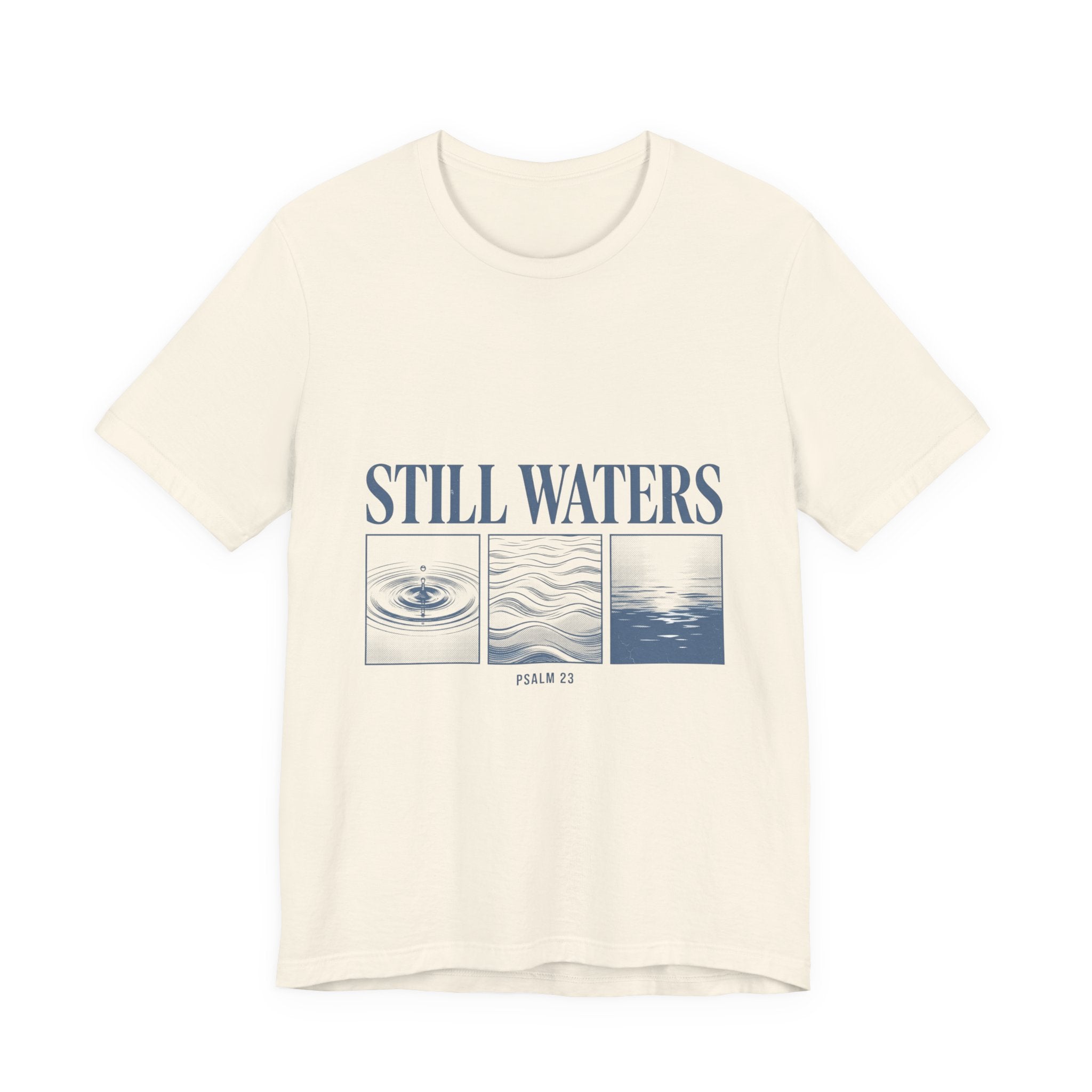 Still Waters Tee | Christian streetwear, vintage wash faith graphic