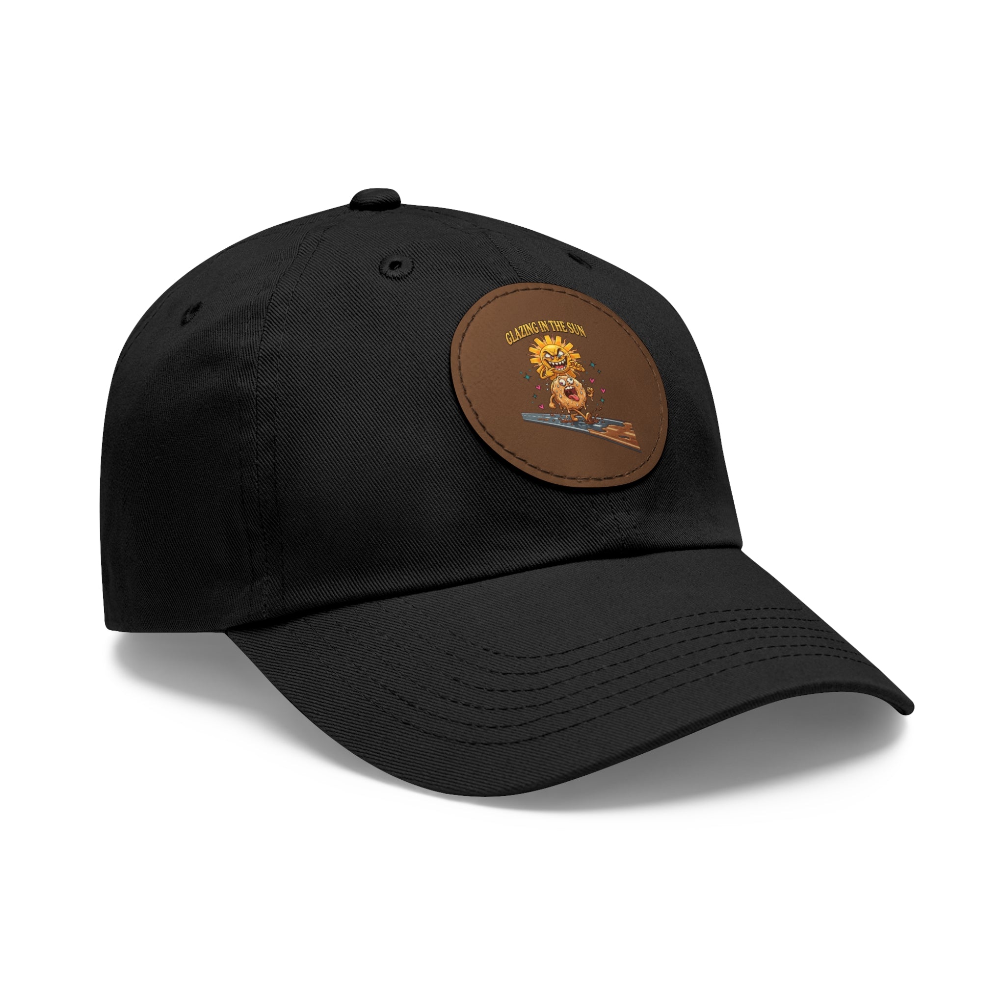 Dad Hat — 'Glean in the Sun' Leather Patch Baseball Cap