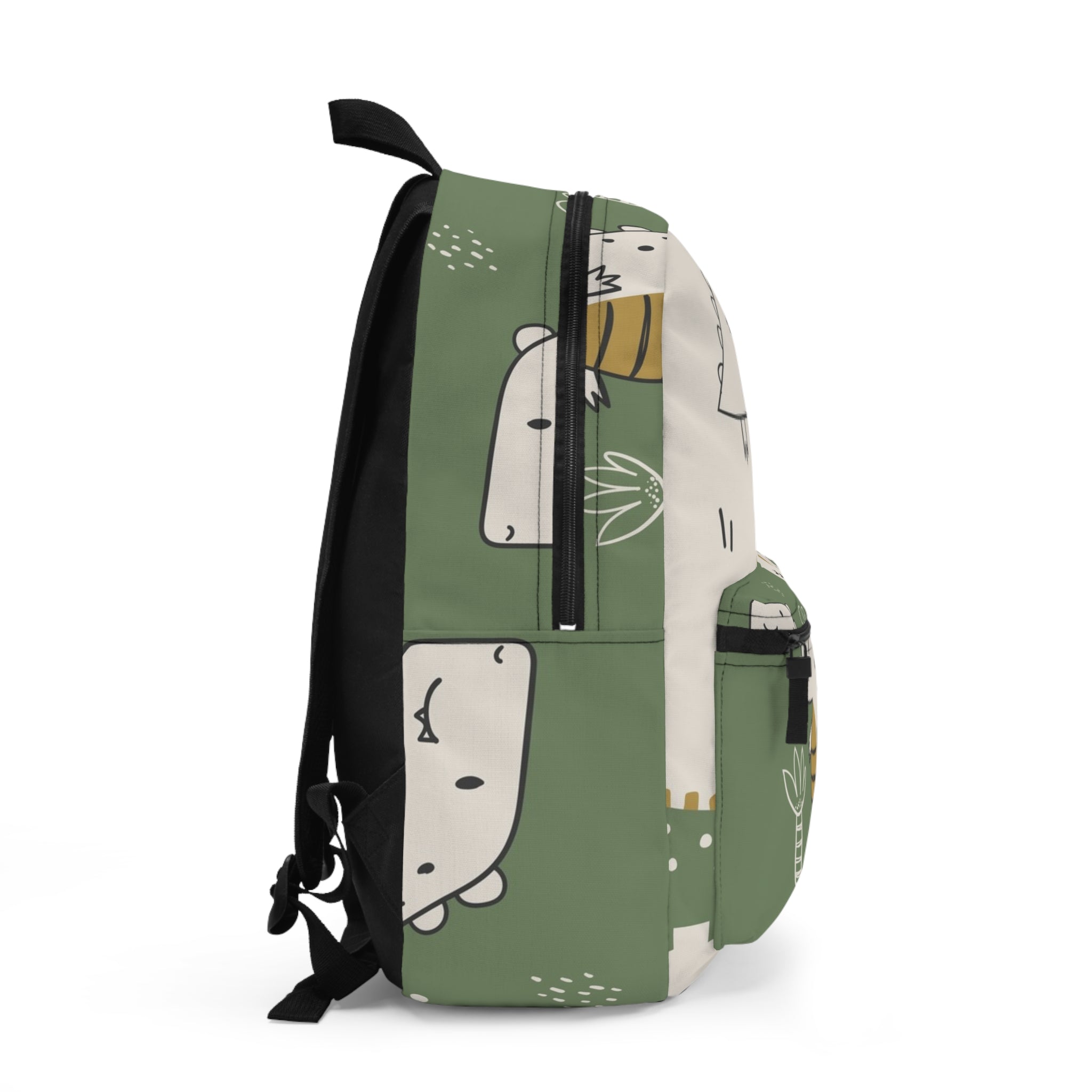 Kids Green Dino Backpack — Cute Cartoon Dinosaur School Bag