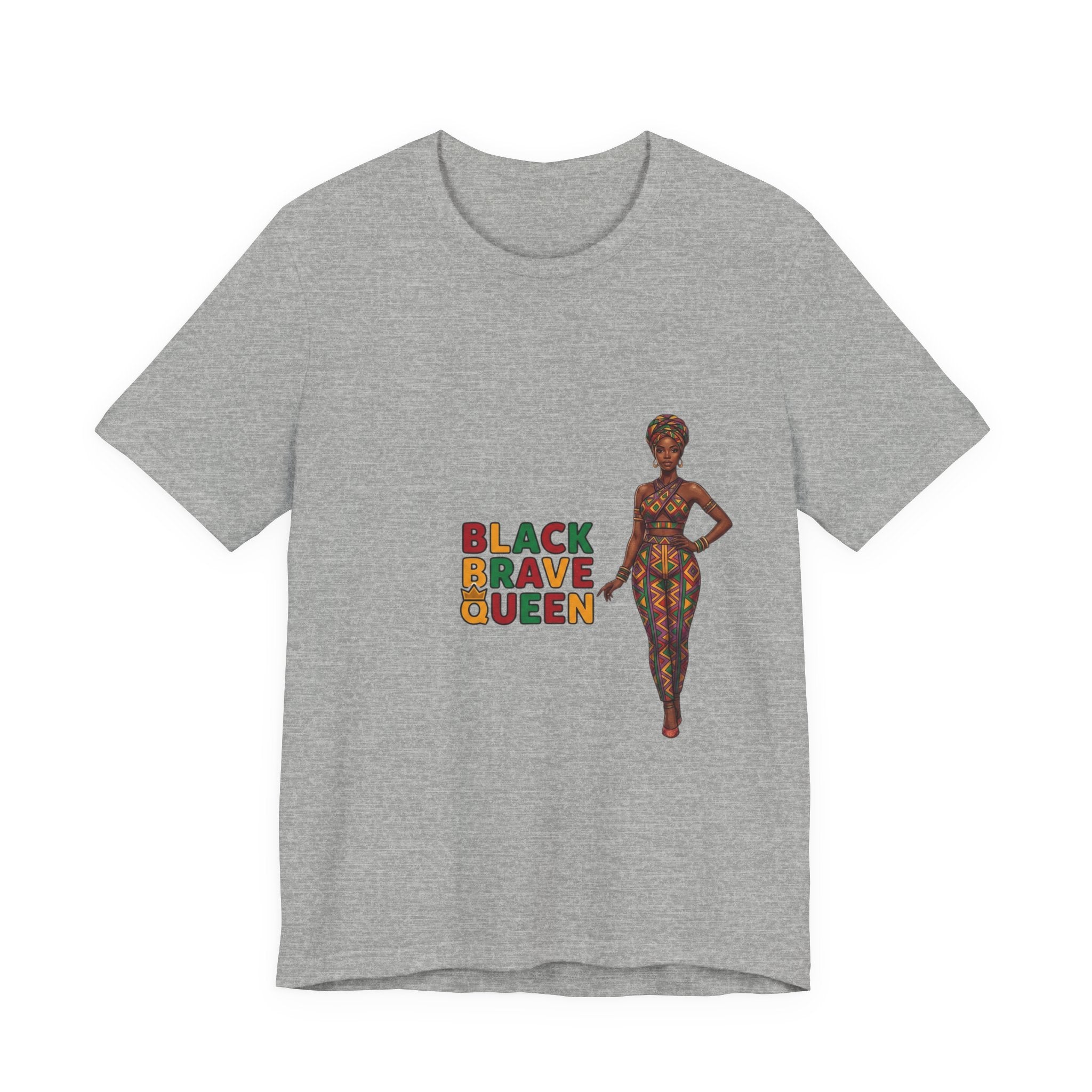 Black Brave Queen T-Shirt | Juneteenth Pan-African Pride 1865
