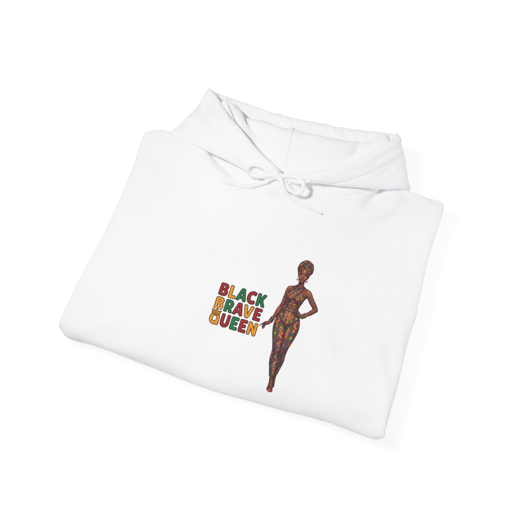 Black Brave Queen Hoodie | Juneteenth Pan-African Colors, 1865 Freedom Pride