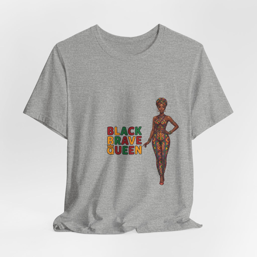 Black Brave Queen T-Shirt | Juneteenth Pan-African Pride 1865