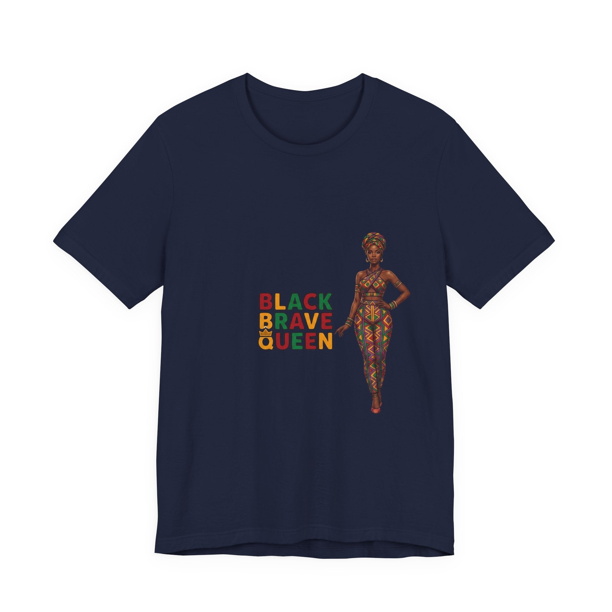 Black Brave Queen T-Shirt | Juneteenth Pan-African Pride 1865