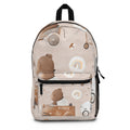 Cute Teddy Bear Kids Backpack — Neutral Nursery Rainbows & Toys School Bag