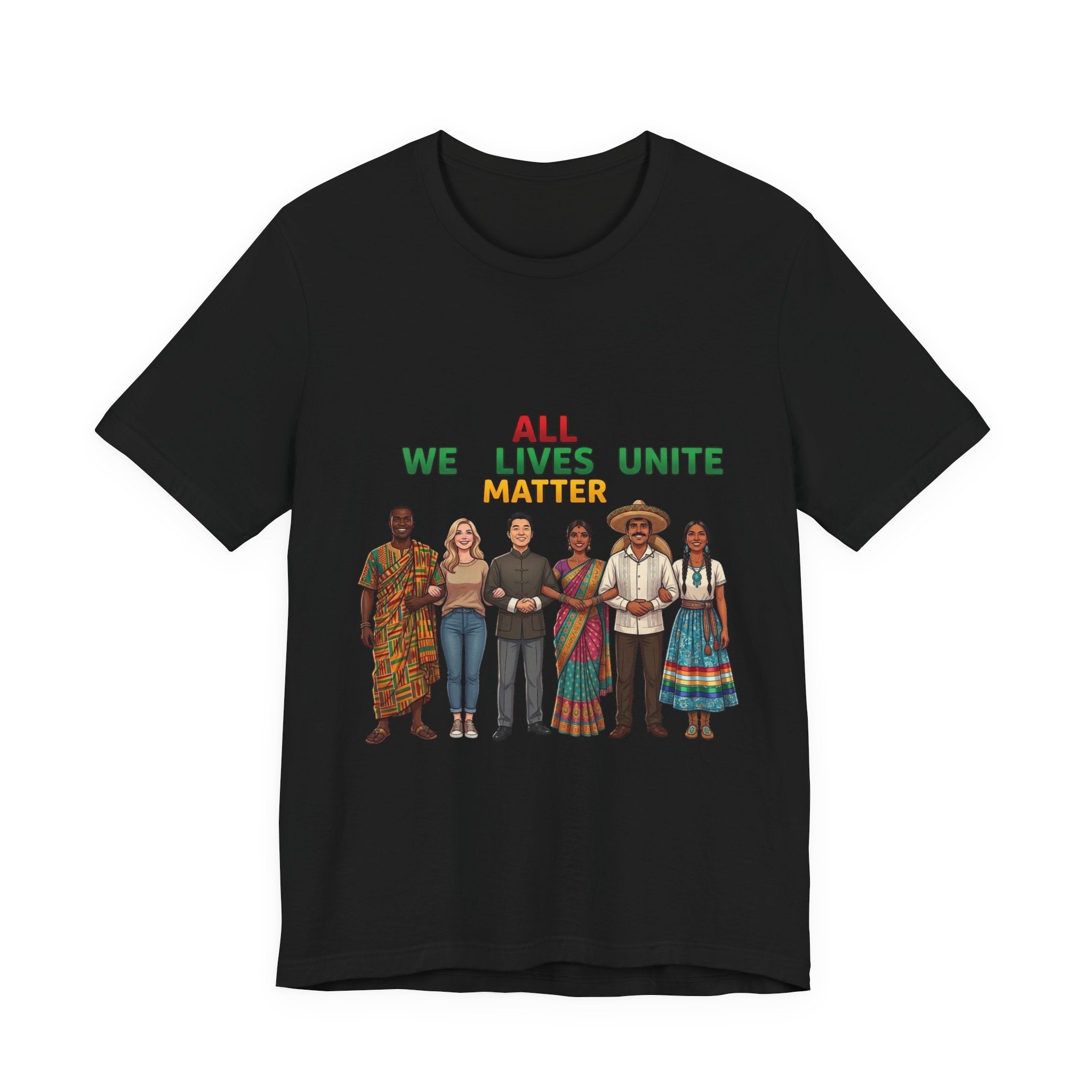 All Lives Unite Matter T-Shirt | Juneteenth Pan-African Colors, Freedom & Unity