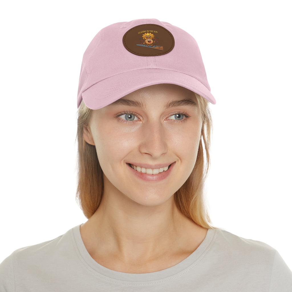 Dad Hat — 'Glean in the Sun' Leather Patch Baseball Cap