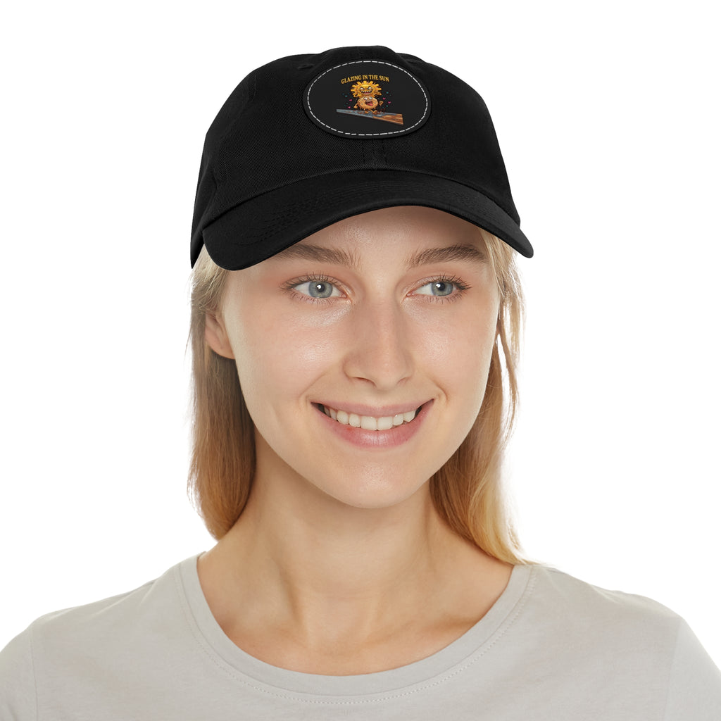 Dad Hat — 'Glean in the Sun' Leather Patch Baseball Cap