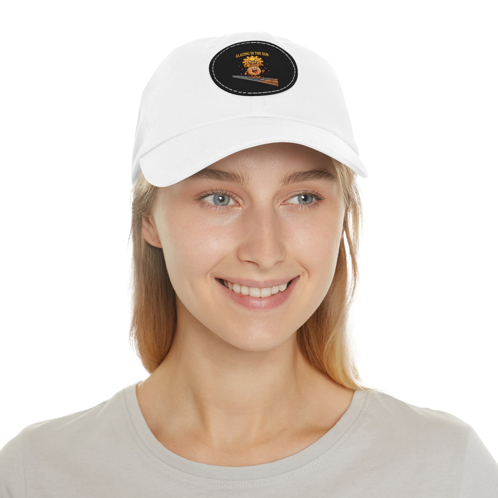 Dad Hat — 'Glean in the Sun' Leather Patch Baseball Cap