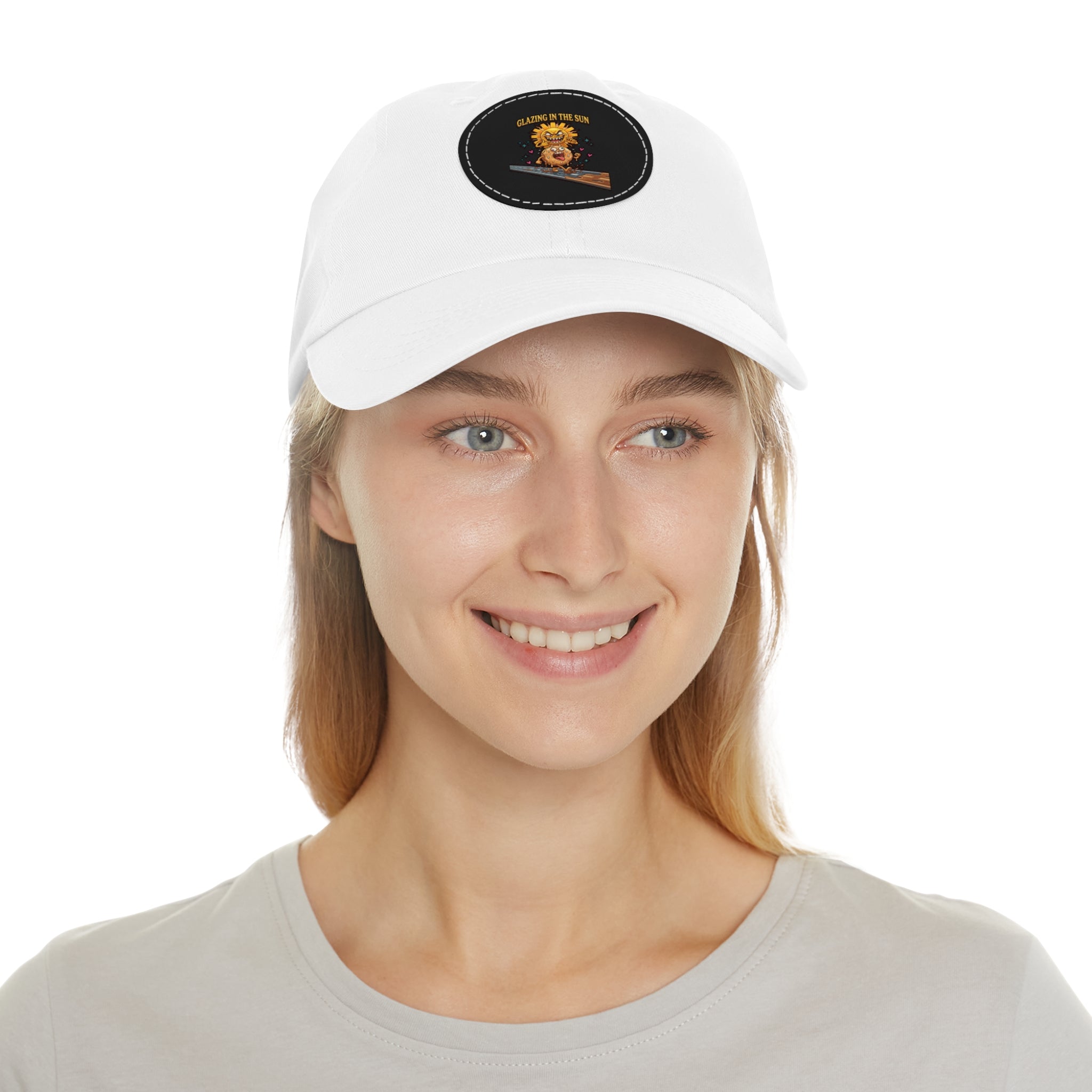 Dad Hat — 'Glean in the Sun' Leather Patch Baseball Cap