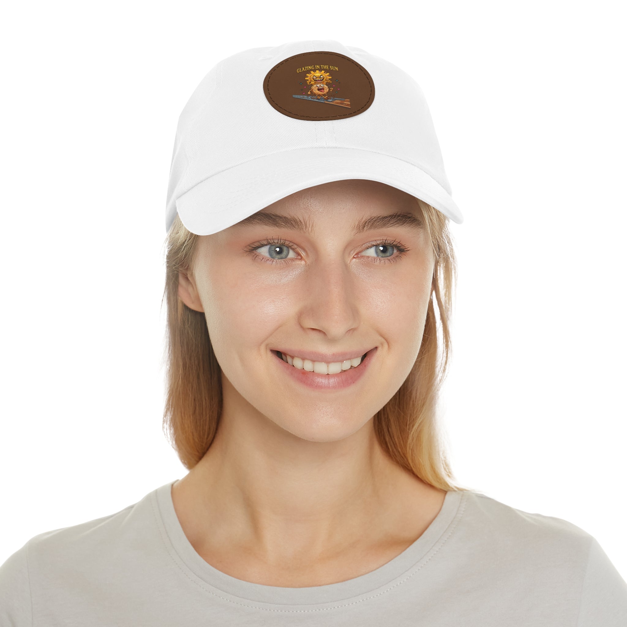 Dad Hat — 'Glean in the Sun' Leather Patch Baseball Cap