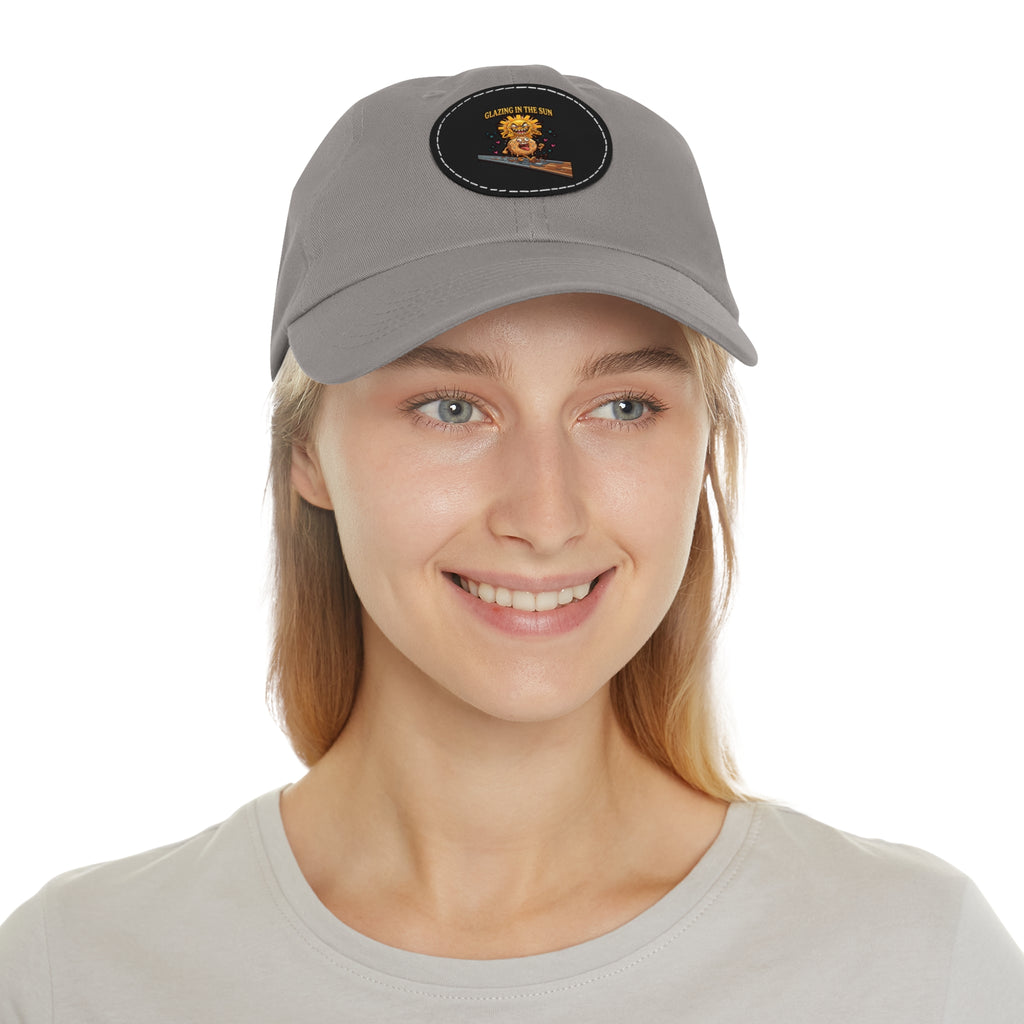 Dad Hat — 'Glean in the Sun' Leather Patch Baseball Cap